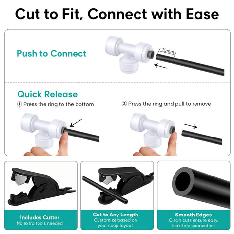 MASTERFUN Hose cutter ensures clean cuts for leak-free installation