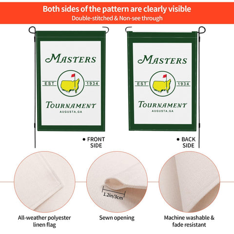 Masters Garden Flag care: hand wash only and no bleach for lasting color