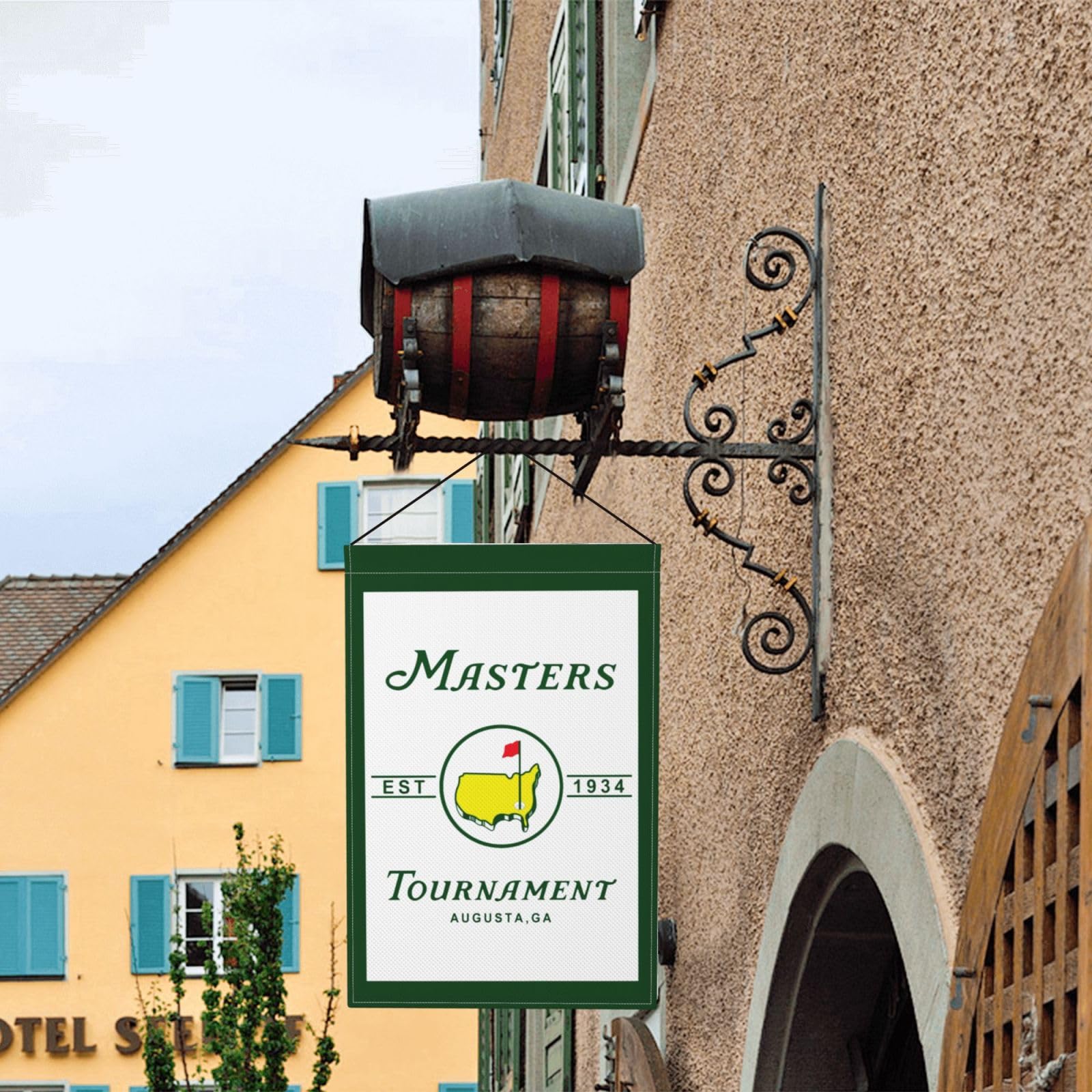 Masters Garden Flag double-sided design stays vibrant from all angles