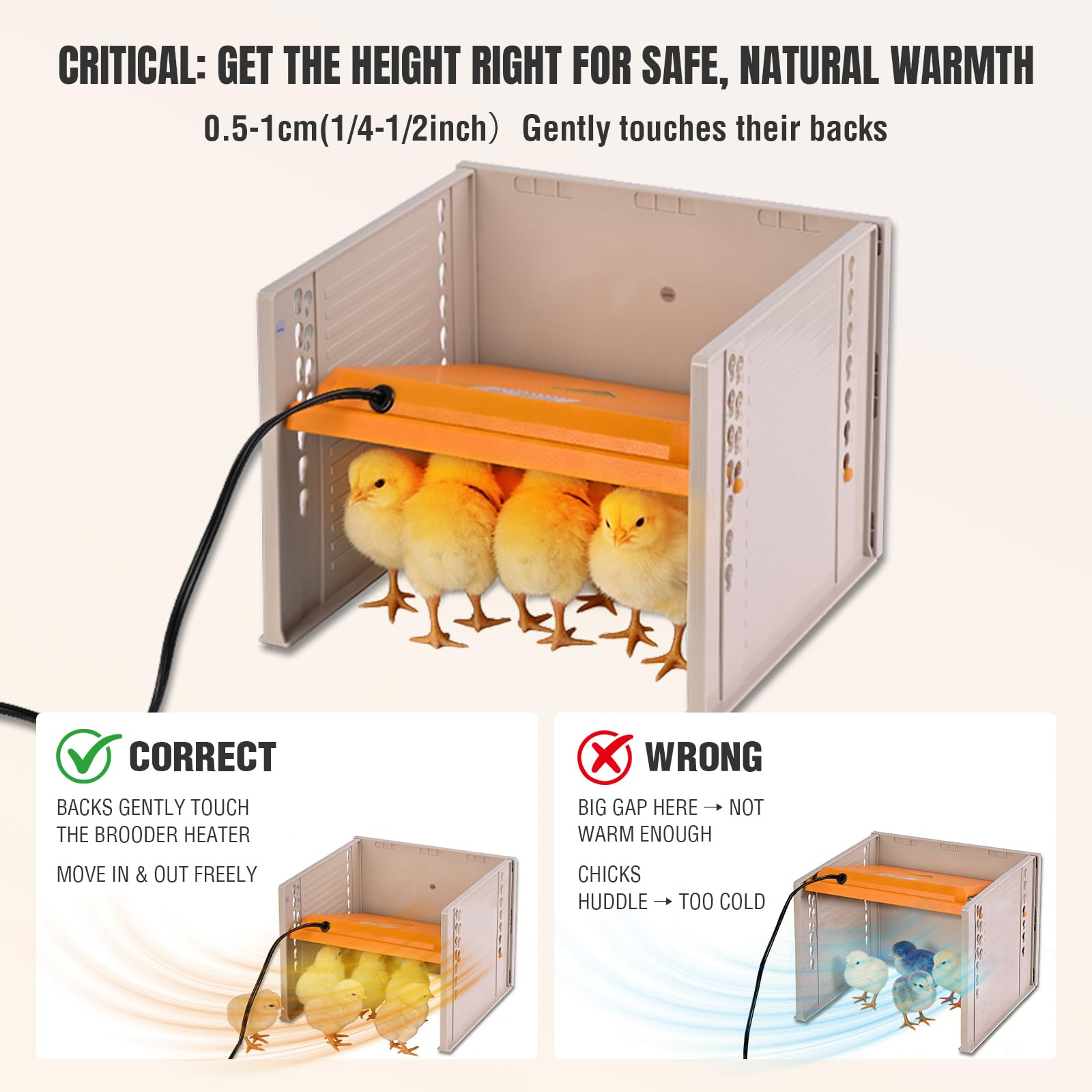 Matalde ground stakes stabilize the box outdoors