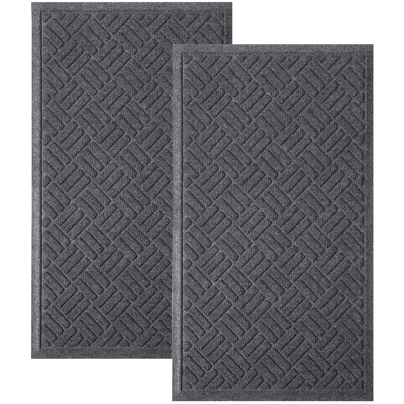 MATALL 2-pack front door mats trap dirt and moisture at entry