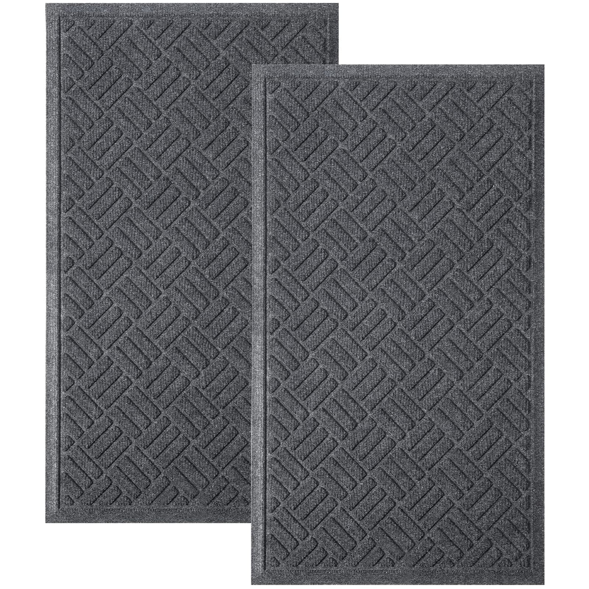 MATALL 2-pack front door mats trap dirt and moisture at entry