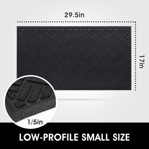 MATALL entryway doormat with rubber backing for durable grip