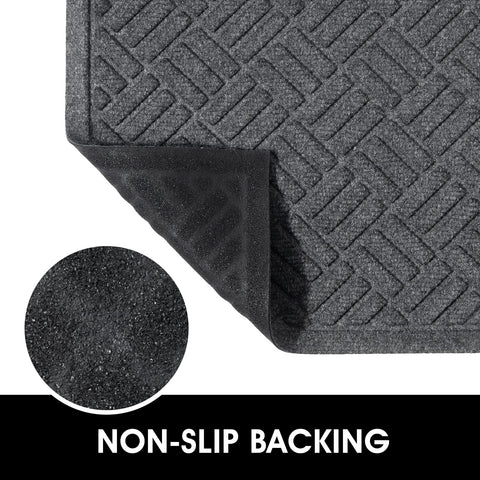 MATALL entryway mats trap dirt and moisture at the threshold.