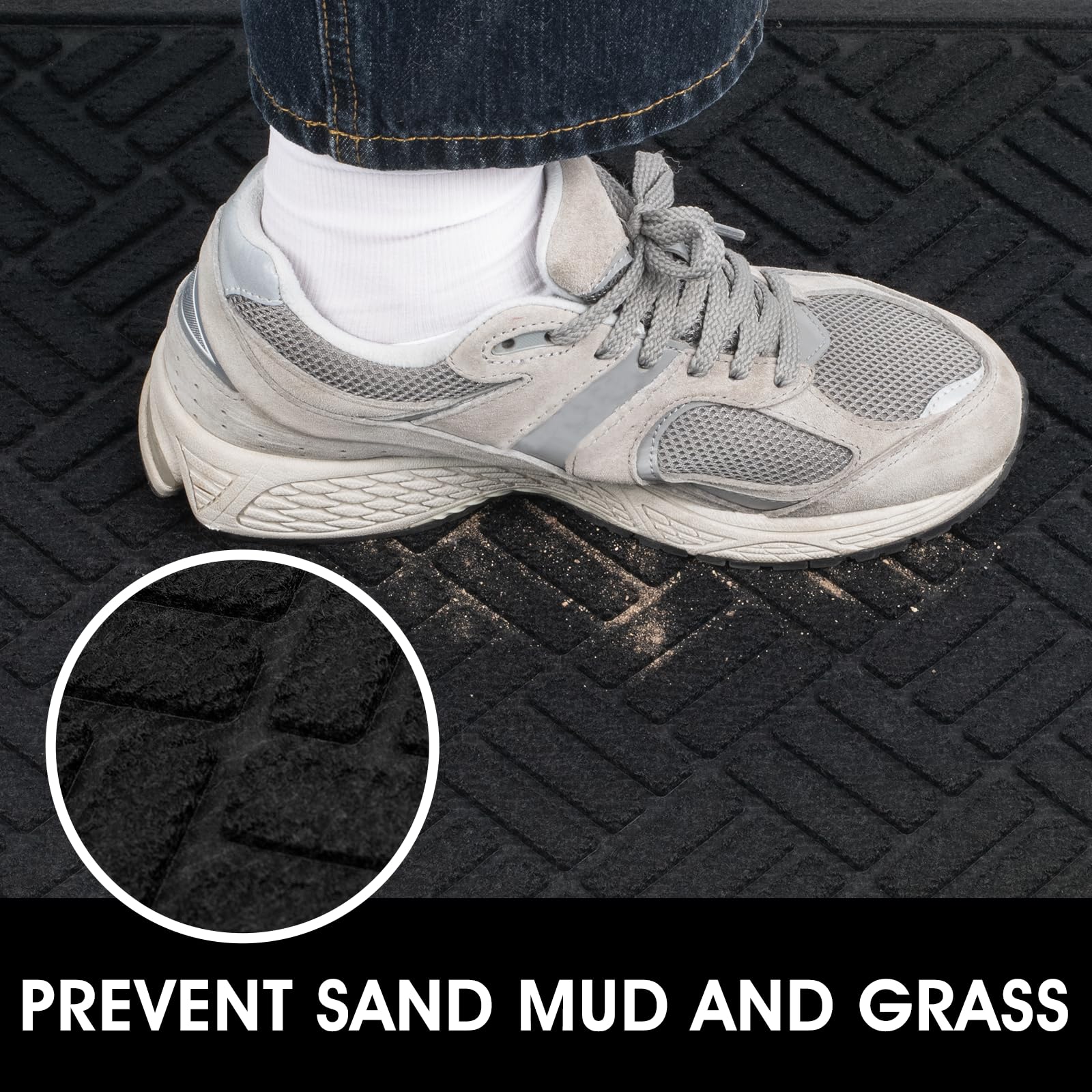 MATALL heavy-duty entryway mat stands up to heavy traffic