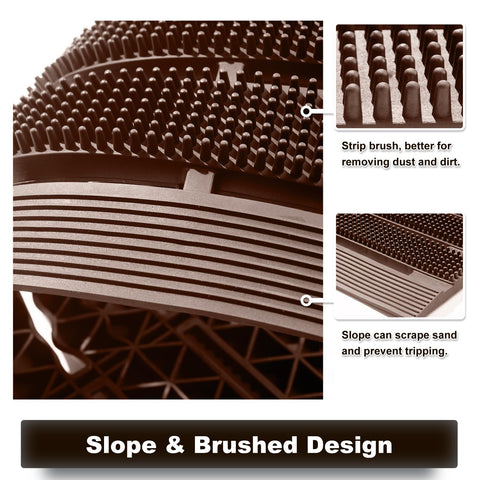 MATALL heavy-duty floor mat backside anti-slip design prevents shifting.