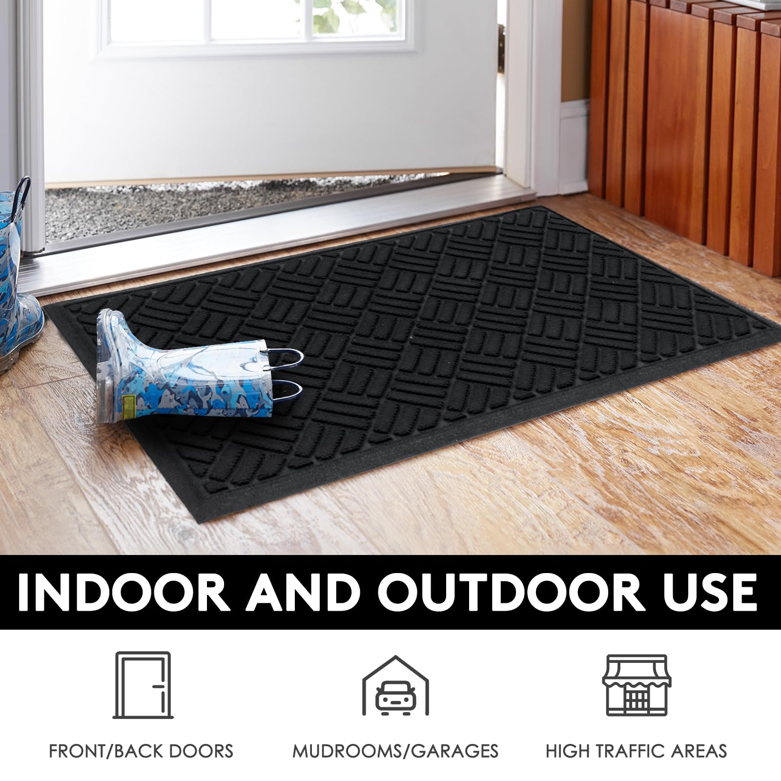 MATALL mudroom garage mat helps keep floors cleaner