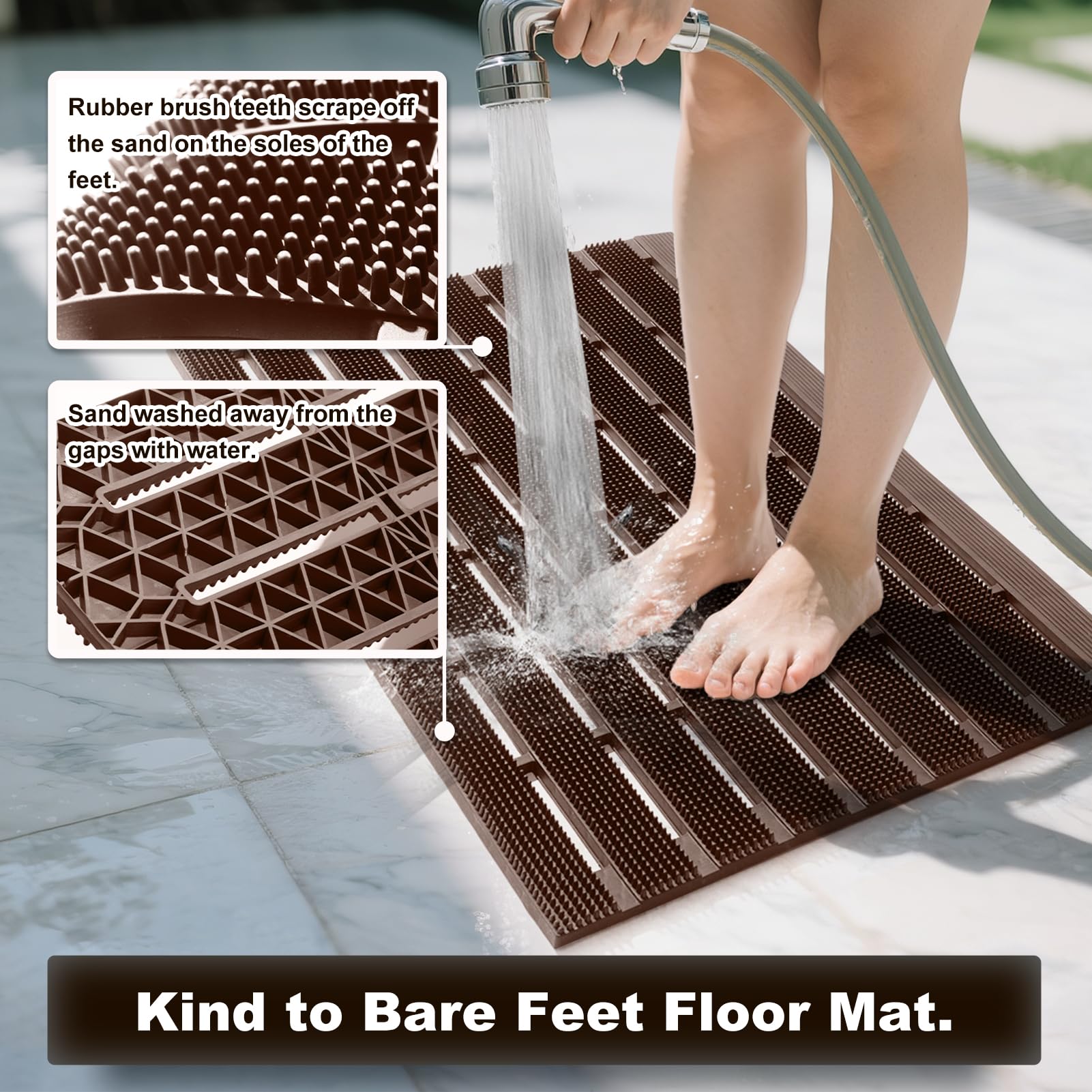 MATALL multipurpose large door mat fits front entry and garage.