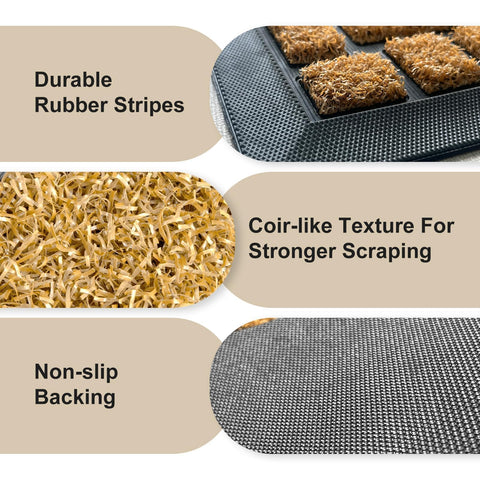 MATALL non-slip backing keeps the mat securely in place on various surfaces.