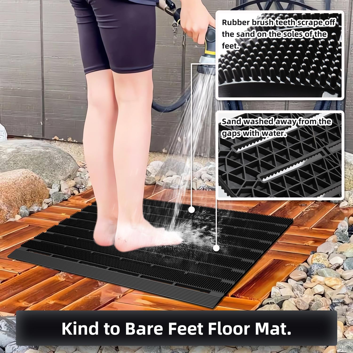 MATALL pool area entry use showing non-slip surface near water