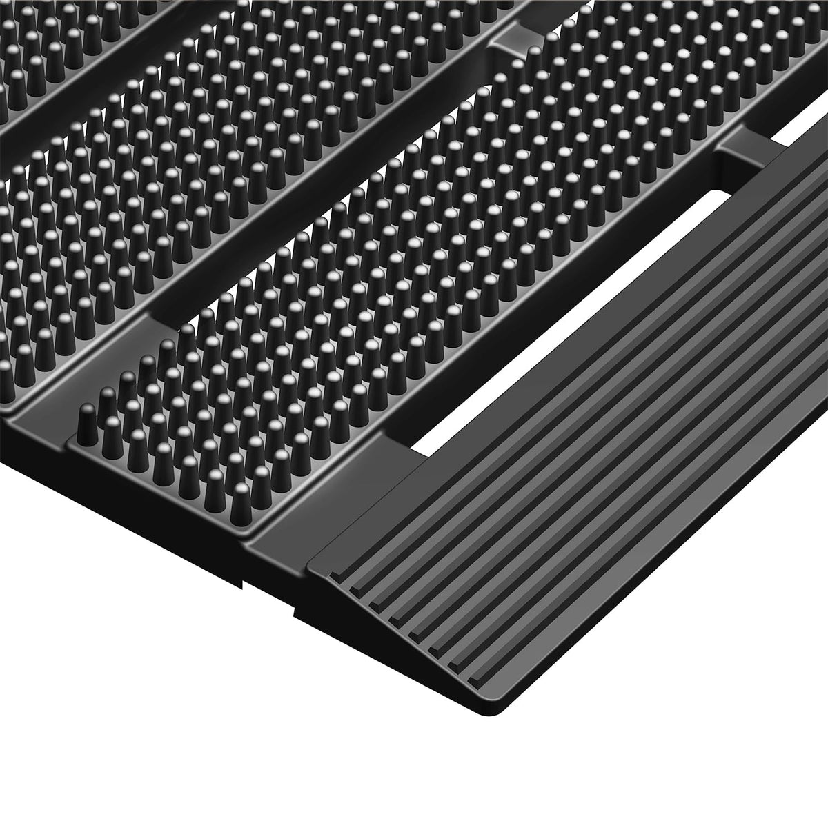 MATALL gray 36x24 waterproof outdoor mat keeps entryways dry and clean.