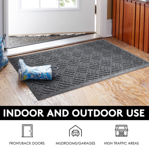 MATALL wide-application mats suitable for garage, laundry, and patio entrances.