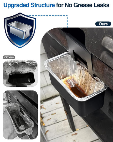 Matchwaves coated-steel grease cup features six solder joints for durability.