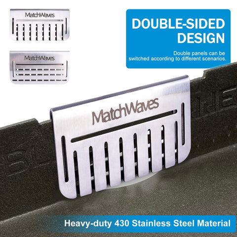 Matchwaves Grease Gate Blocker 14ga stainless steel stands up to high heat