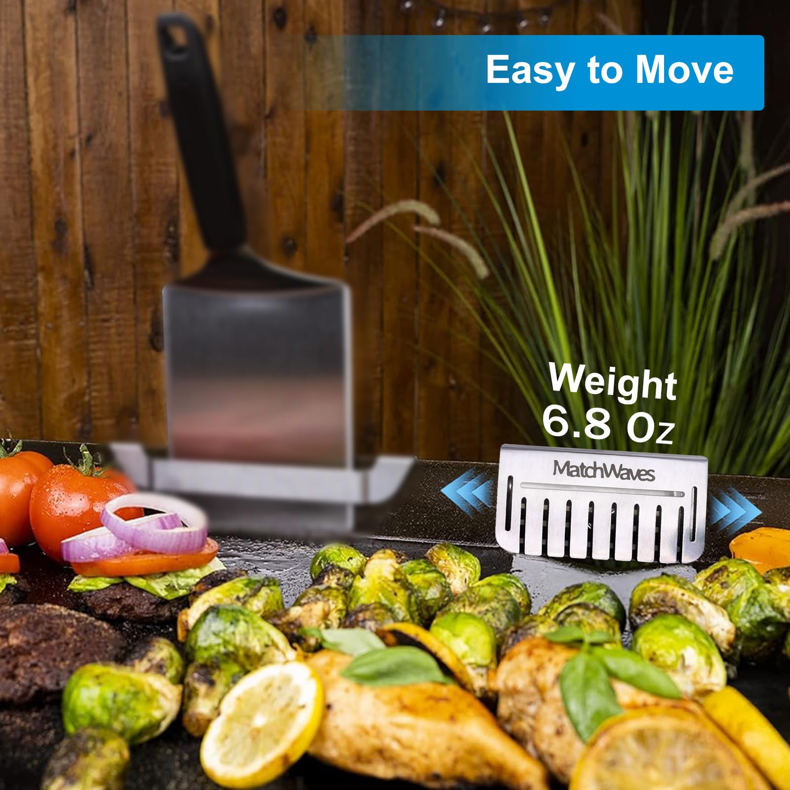 Matchwaves Grease Gate Blocker universal-fit works with most flat-top grills