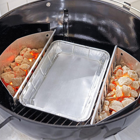 Matchwaves easy-cleanup solution helps keep grill area tidy.