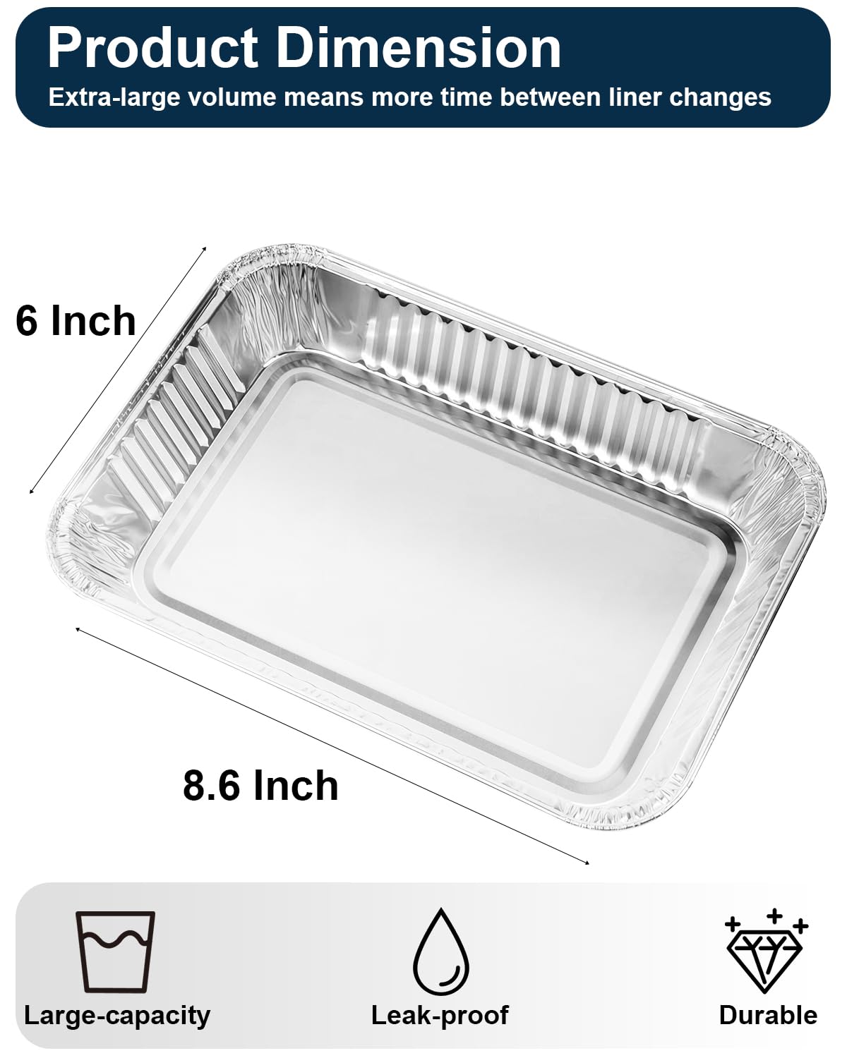 Matchwaves liner pack of 20 keeps Weber pans protected and easy to replace.