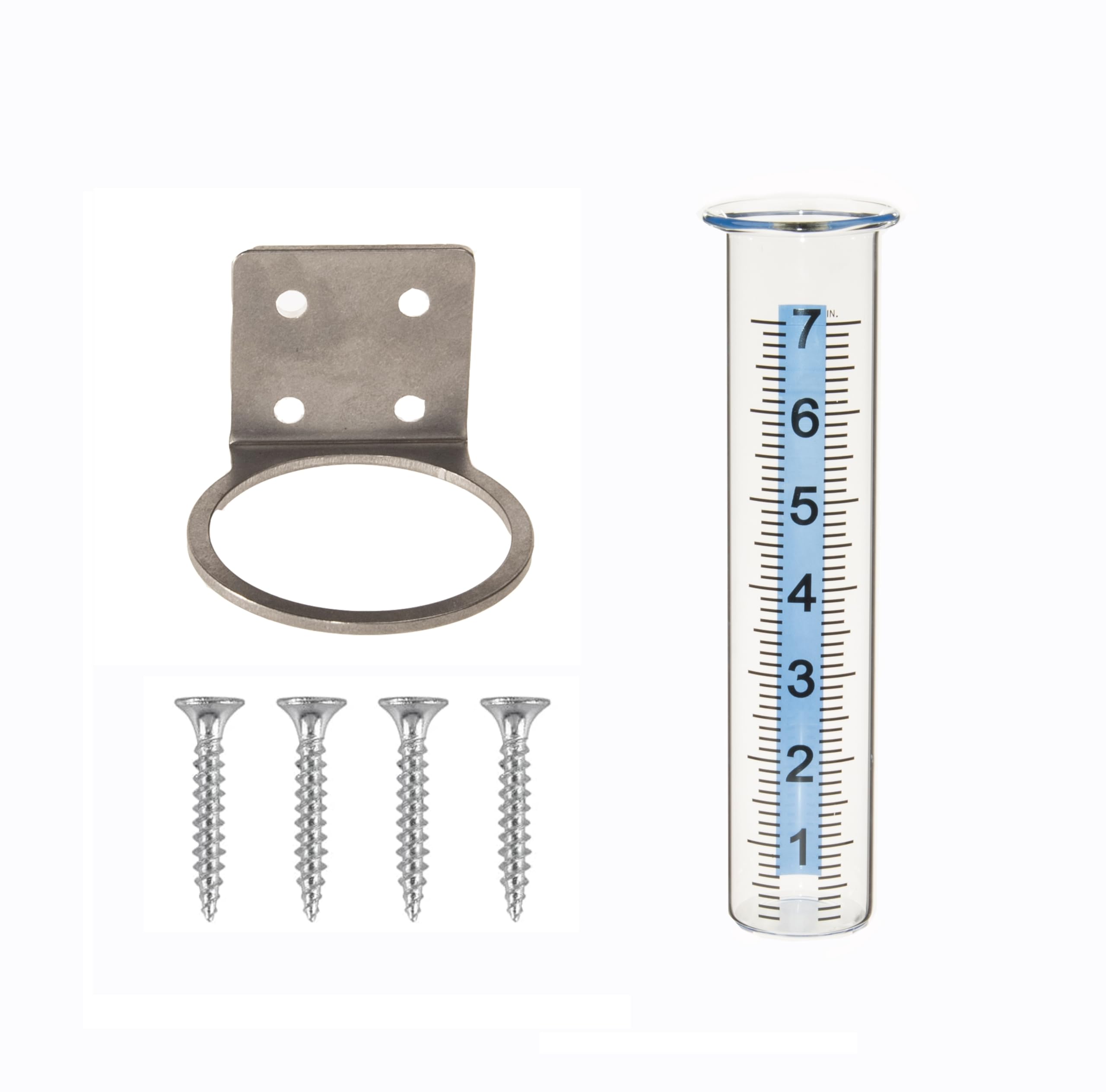 Mateda rain gauge glass tube with blue strip for easy outdoor readings