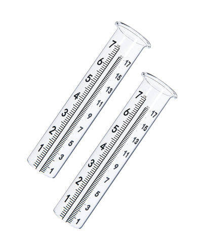 Mateda rain gauge glass tube with lid design for stability.
