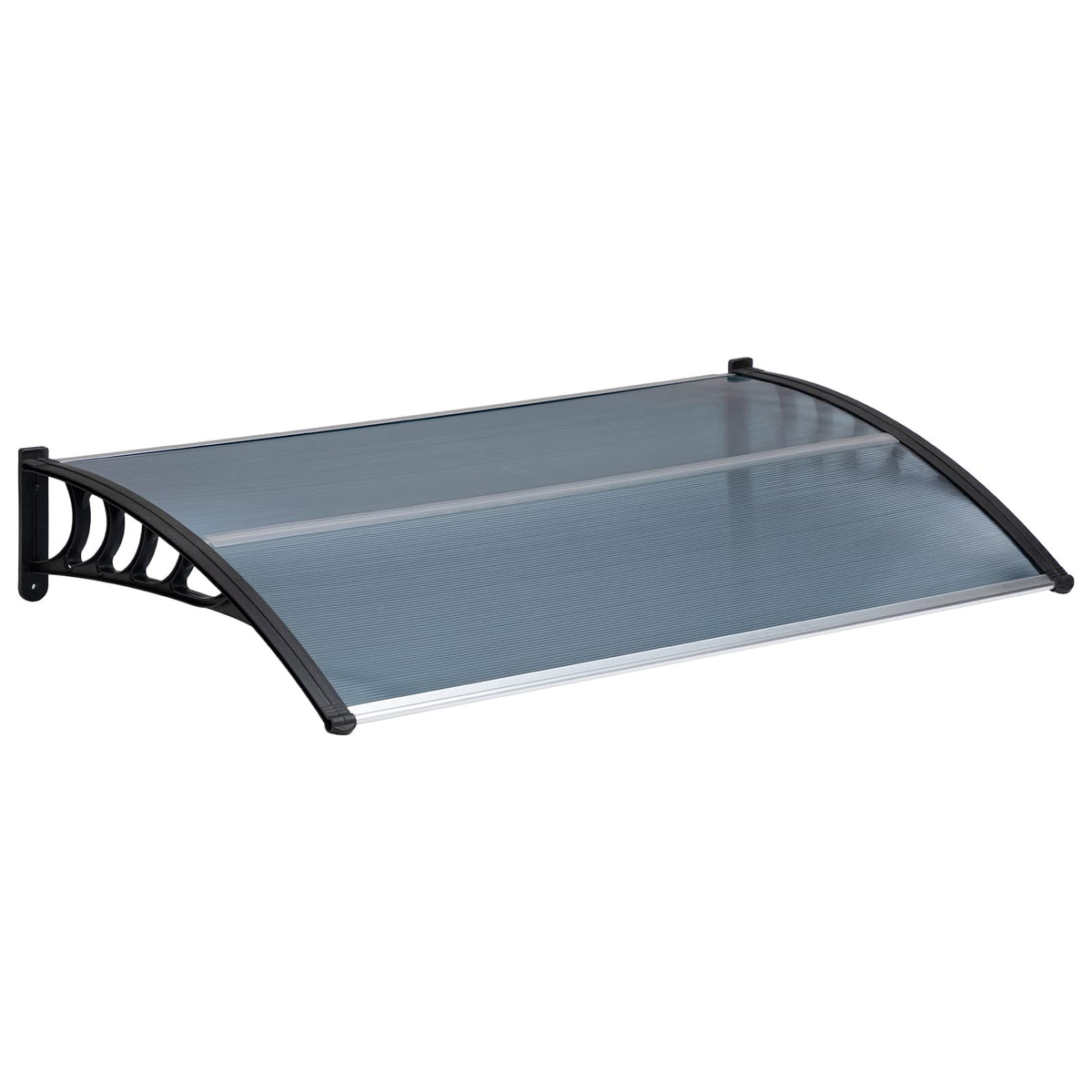 MATICO outdoor awning front view highlights wide coverage for doors and windows.