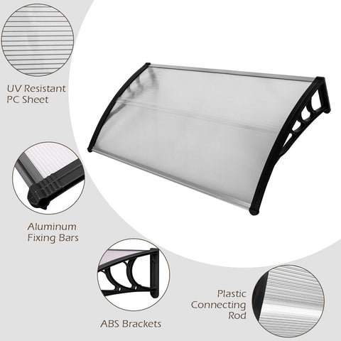 MATICO canopy with polycarbonate cover provides durable weather shield