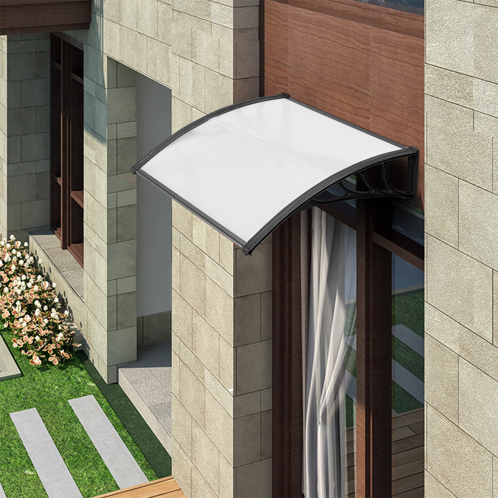 MATICO awning with UV protection keeps doorway shaded