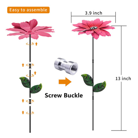 Matlern adjustable-angle flowers for customizable garden layout