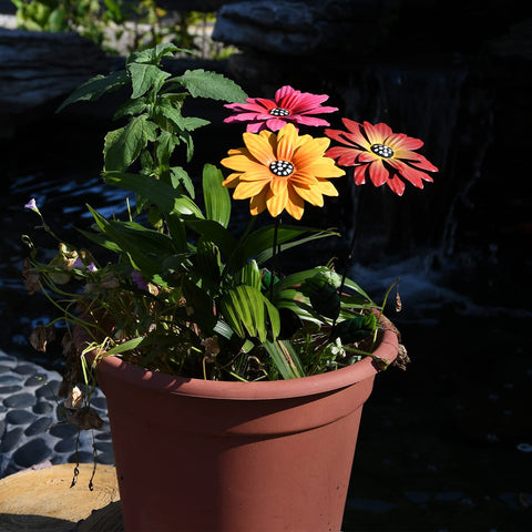 Matlern metal flowers with UV protection withstand rain, snow and sun