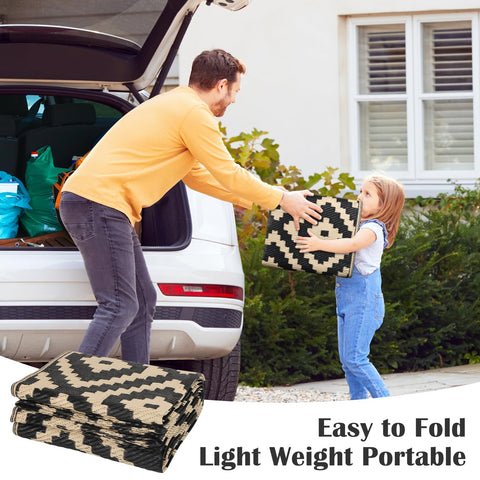 Mattitude 5x8 rug ready for beach or camping adventures.