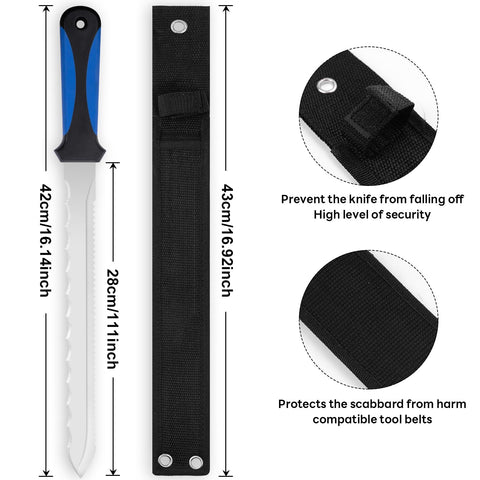 Maudibozz insulated knife double-edged blade ready for tough pruning tasks.