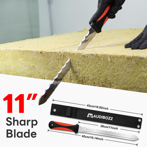 Maudibozz sod cutter with nylon sheath for safe outdoor transport
