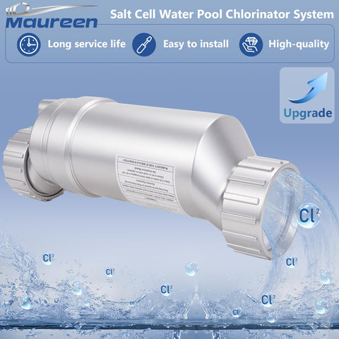 Maureen T-15 salt cell side connection showing easy integration with Hayward systems
