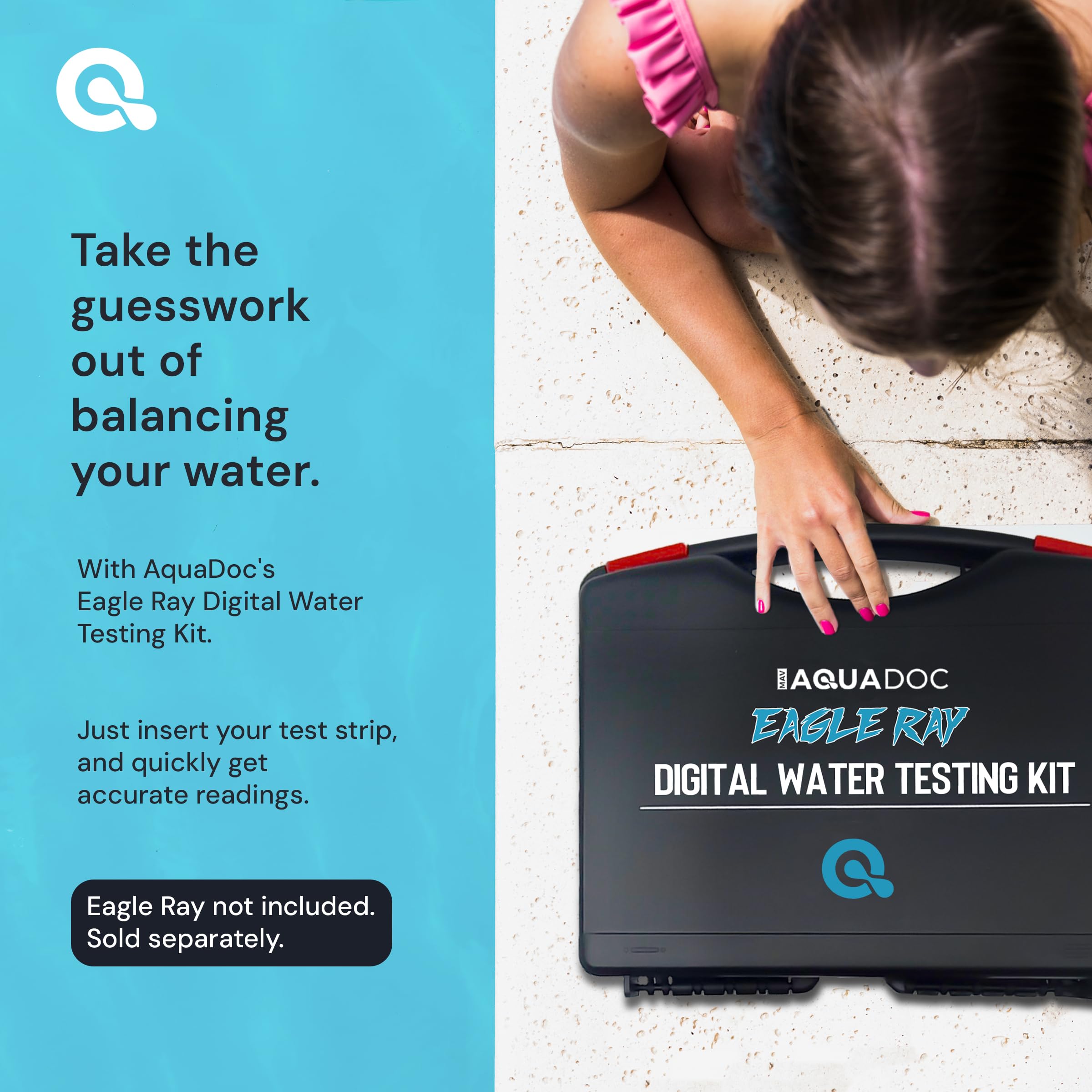 MAV AquaDoc 100-strip package showing reliable supply for regular checks