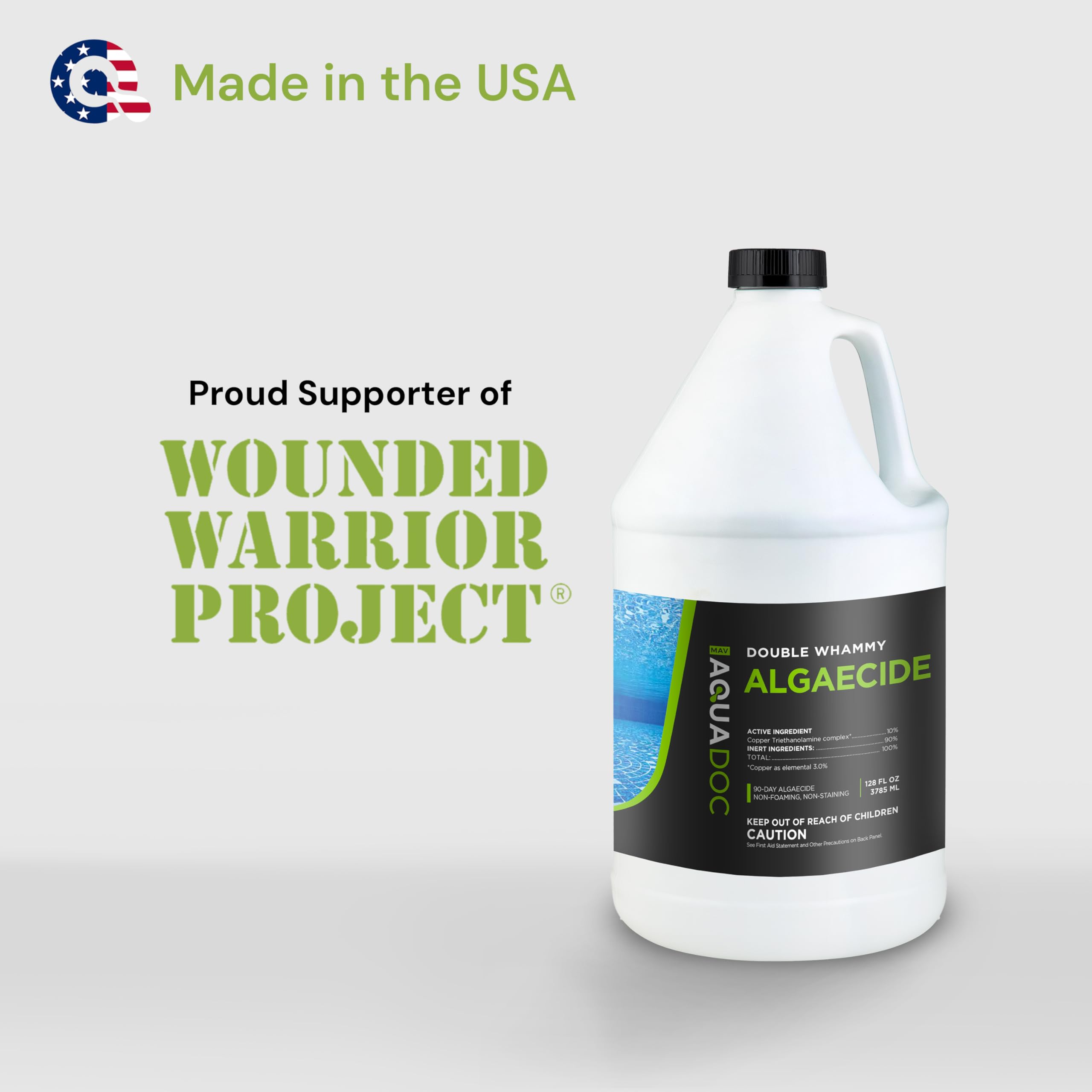 MAV AquaDoc 3-month algae-protection label conveys extended protection.