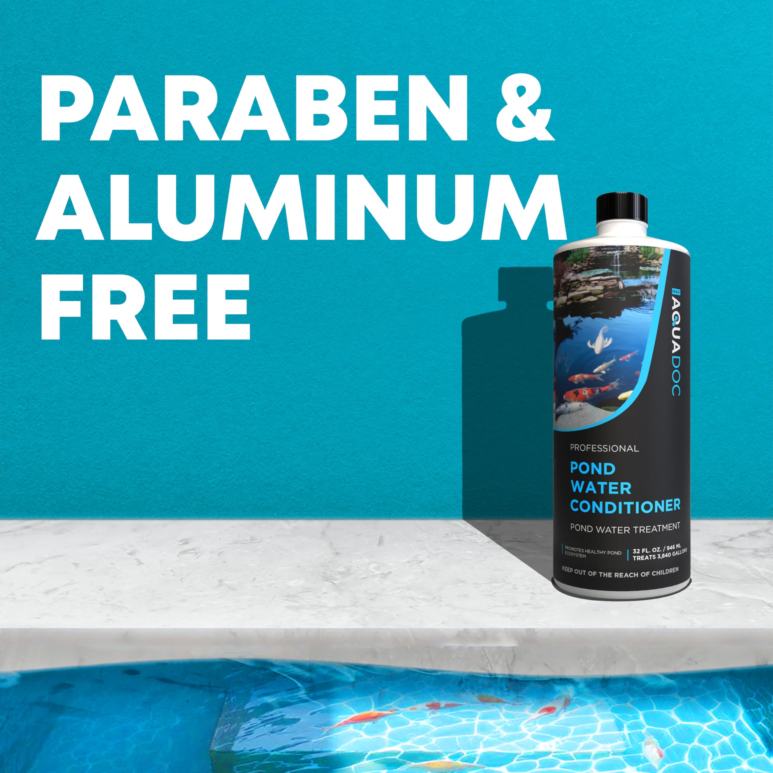MAV AquaDoc lowers ammonia and nitrites, supporting stable pond conditions.