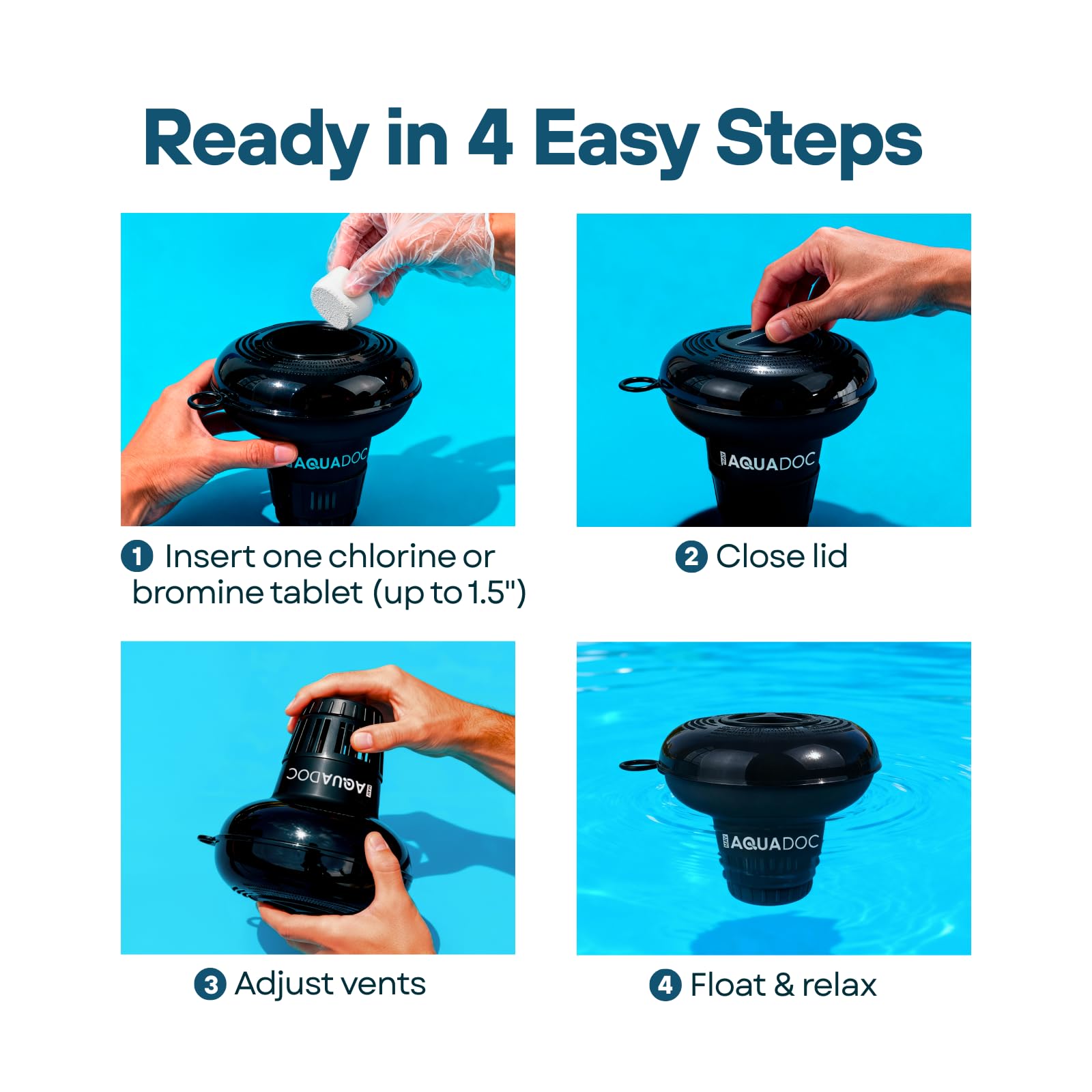 MAV AquaDoc floats on water, ready to distribute sanitizer