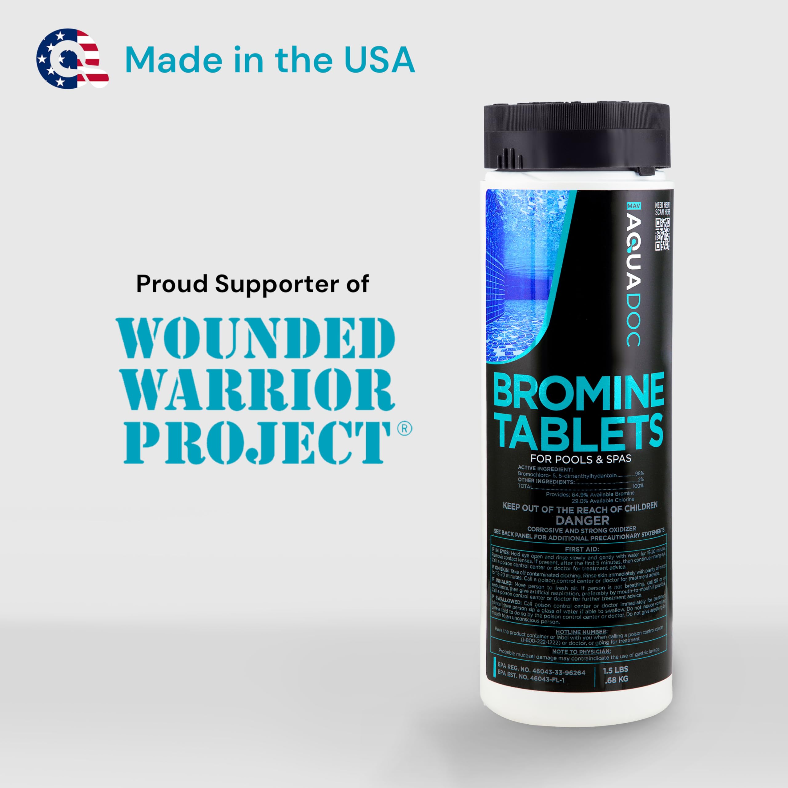 MAV Aquadoc bromine tablets are easy to use for regular spa maintenance.