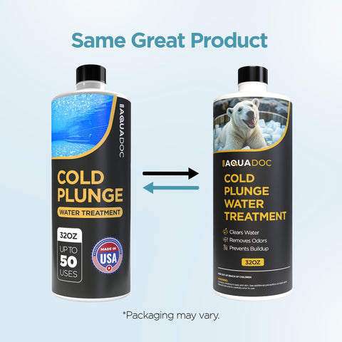 AquaDoc Cold Plunge Water Treatment bottle cap ensures secure storage.