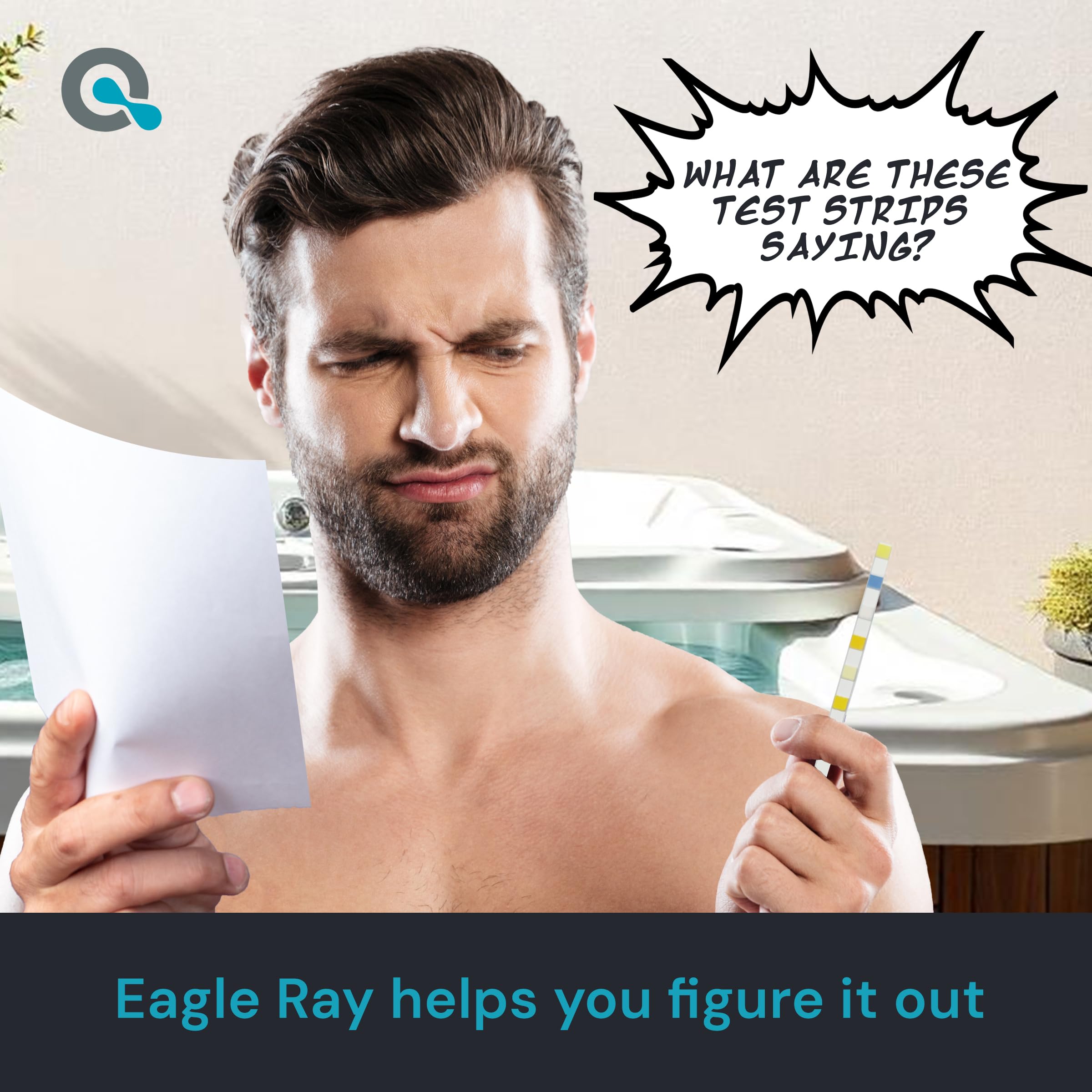 MAV AquaDoc Eagle Ray digital analyzer screen displays seven parameter readings quickly.