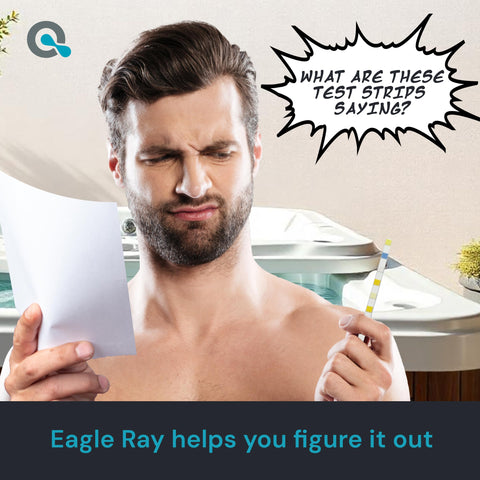 MAV AquaDoc Eagle Ray digital analyzer screen displays seven parameter readings quickly.