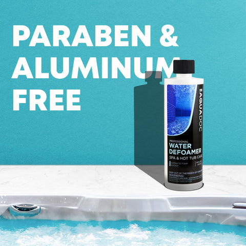 MAV AquaDoc foam remover applied by hand in a spa setting