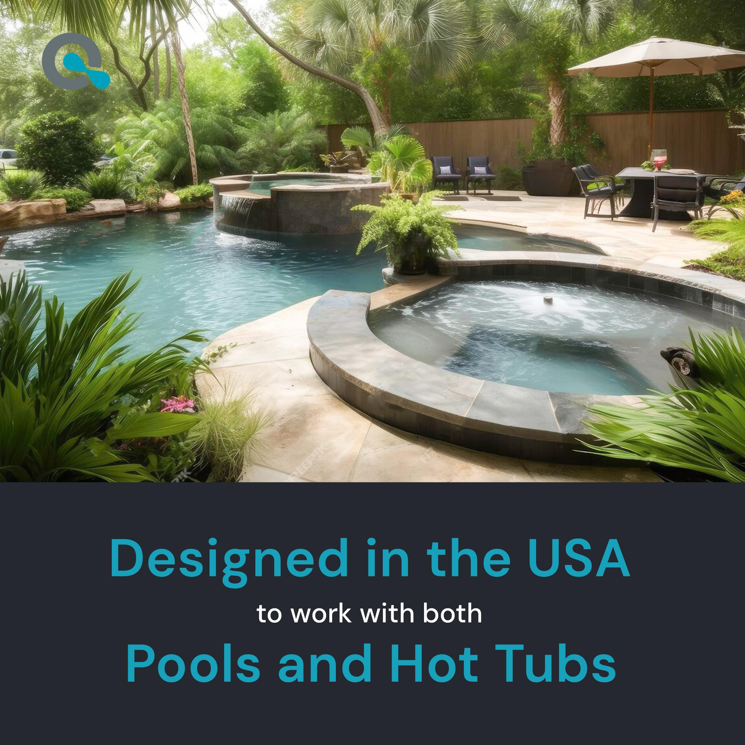 MAV AquaDoc home pool testing setup for convenient monitoring