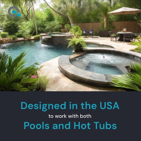 MAV AquaDoc home pool testing setup for convenient monitoring