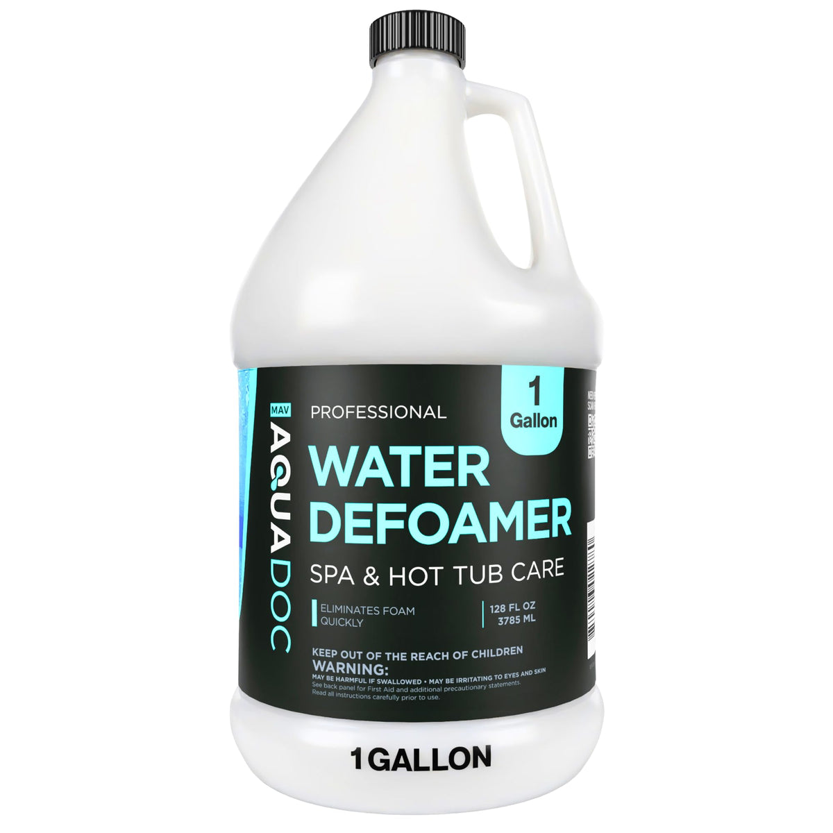 MAV AquaDoc hot tub defoamer bottle pour for fast foam control during use