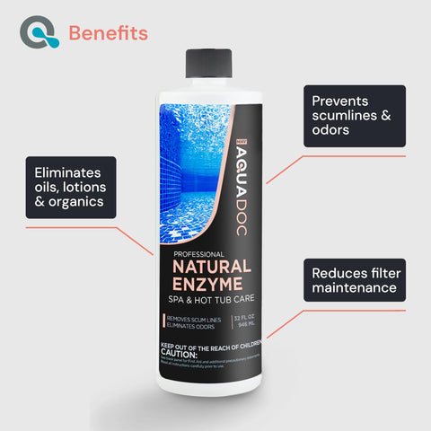 MAV AquaDoc hot tub odor control demonstrates fresh, odor-free water