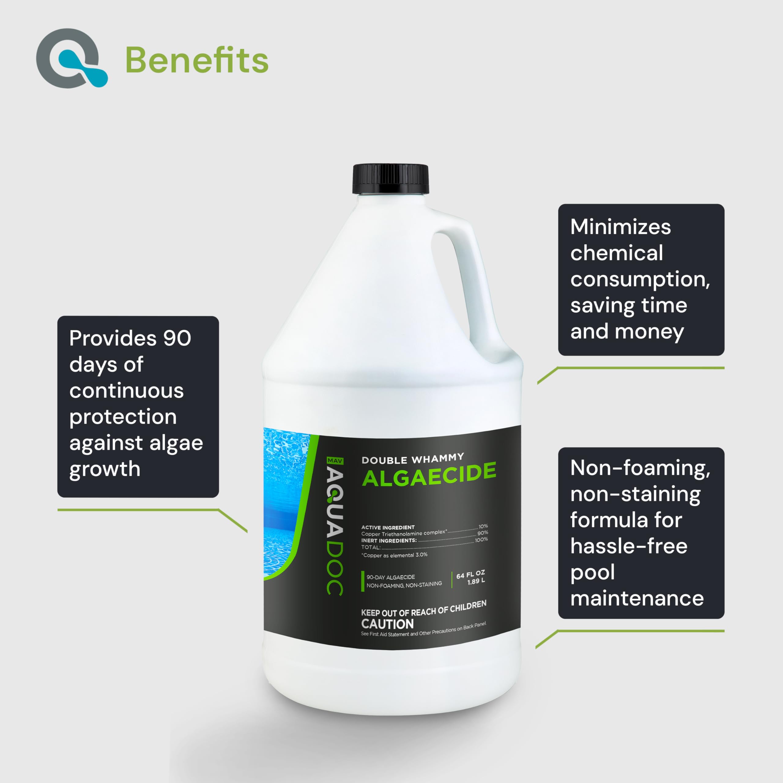 MAV AquaDoc for inground pools showing application suitability