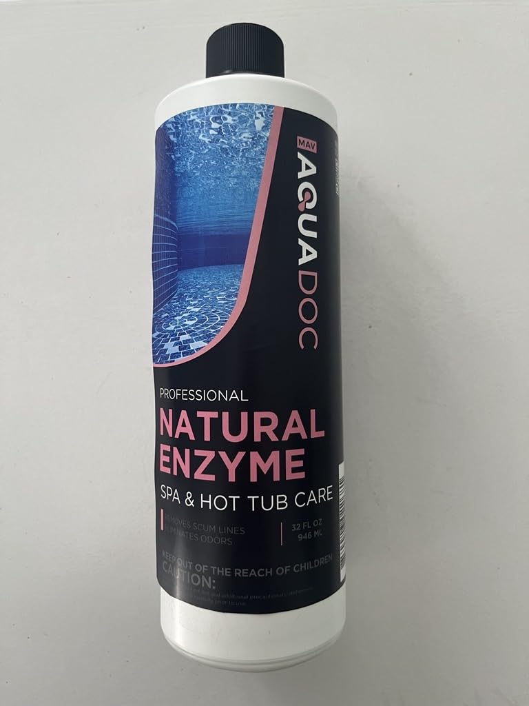 AquaDoc natural spa enzymes ingredients highlighted for safe, eco-friendly care.