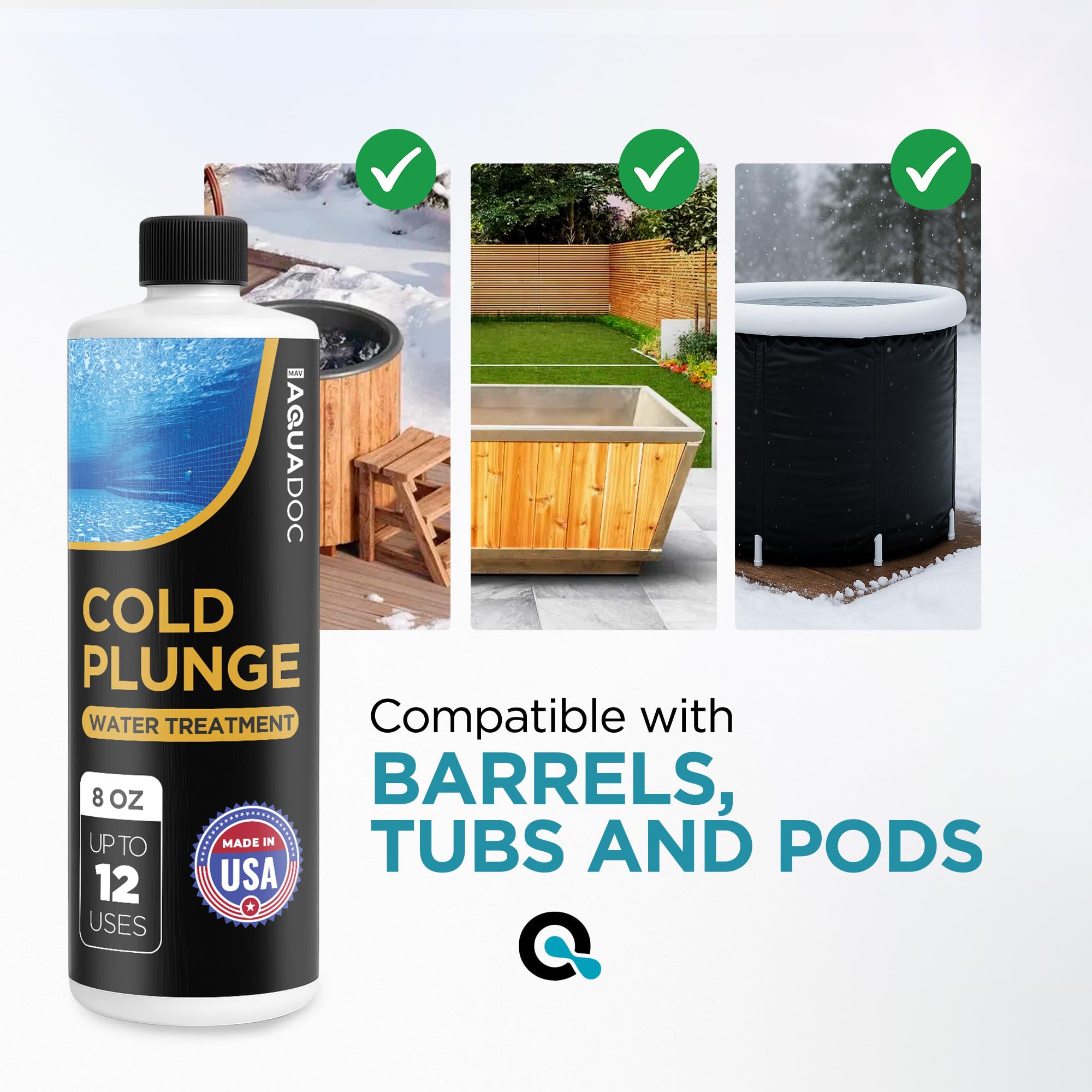 AquaDoc odor-control emphasizes fresher smelling water between cleanings.