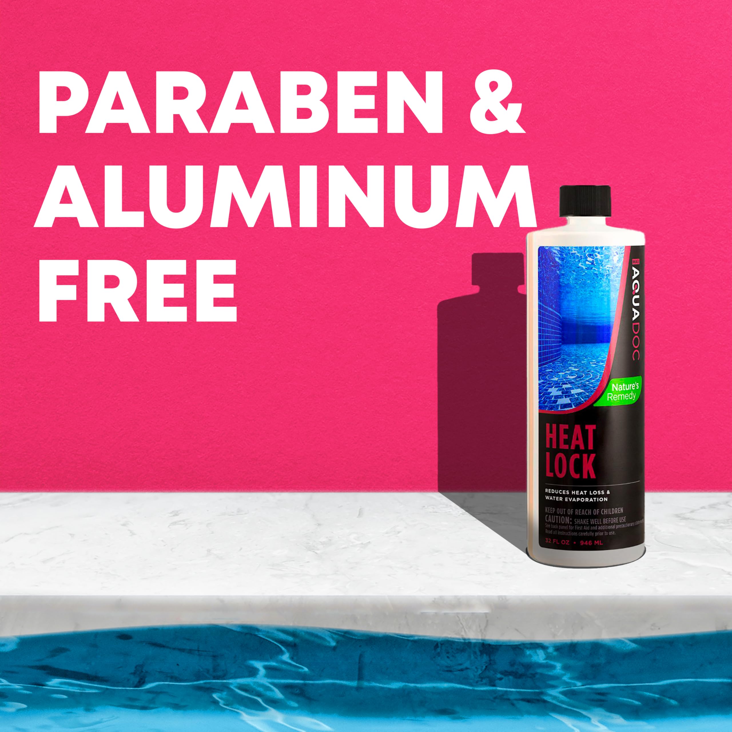 MAV AquaDoc Pool Heat Lock works with all pool types, including saltwater and chlorine.