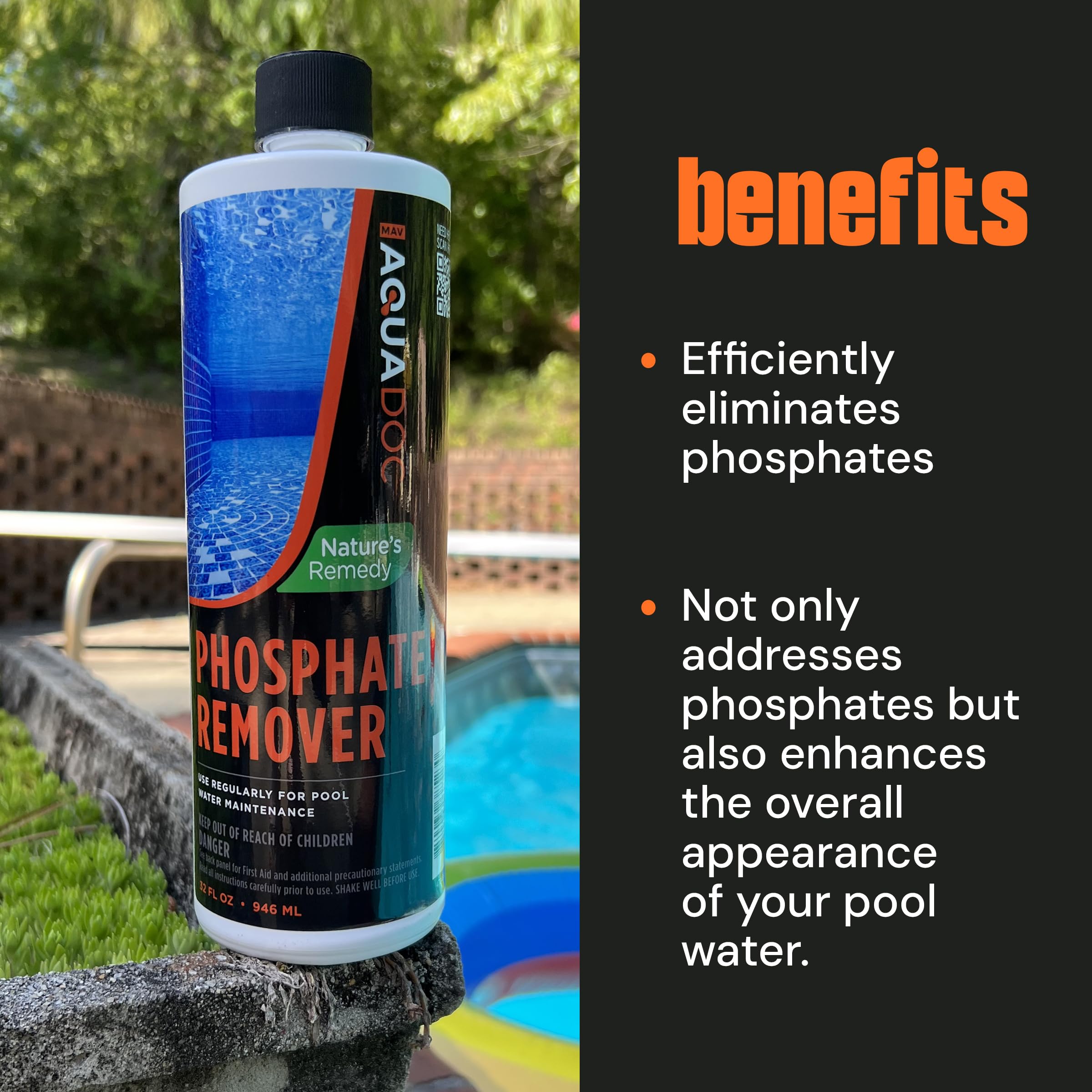 MAV AquaDoc clear-water after treatment shows enhanced pool clarity.